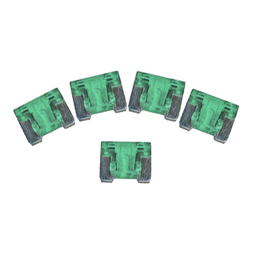 Low Profile Automotive Blade Fuse, 30A, 5 pack