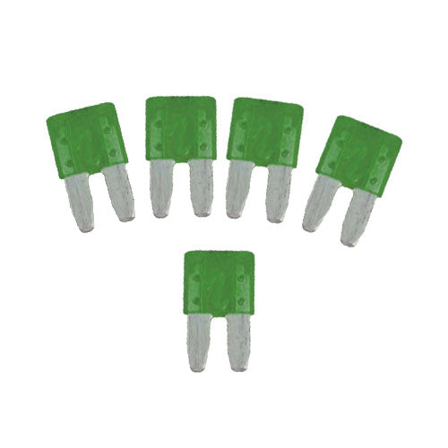 Micro II Automotive Blade Fuse, 30A, 5 pack