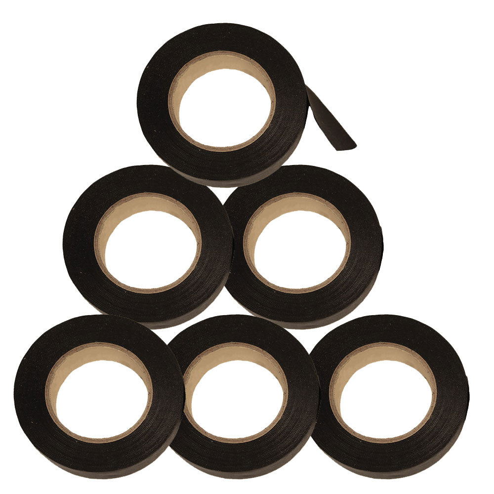 Cloth Harness Tape, 6 mil, 1" x 52ft, 6 Pack