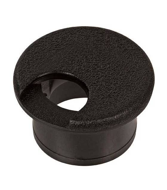Desk Grommet, 1" Diameter, Black