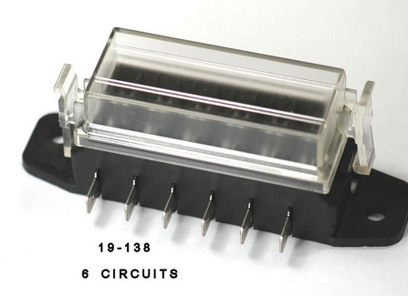 ATC Type Fuse Block With Cover 6 Circuit With Cover - We-Supply