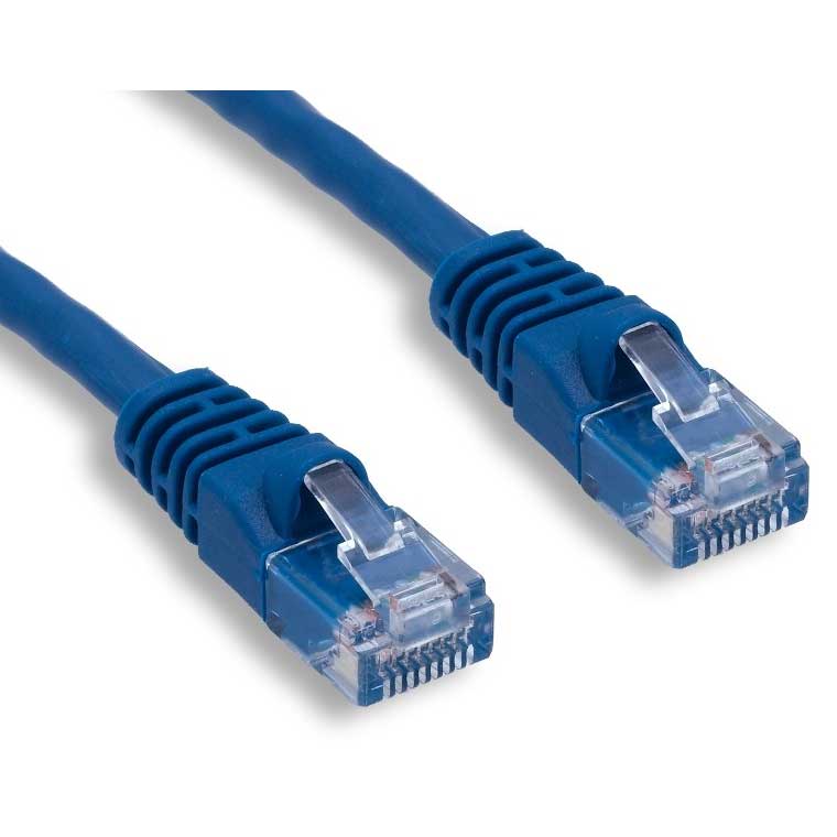 Category 6, 500 MHz Network Cable, 35 Foot, Blue - We-Supply