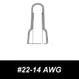 Close-End Crimp Cap, 22-14 AWG, Nylon, 100 pack