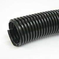 Hellermann Tyton Split Loom Tubing, 1 1/4", Black - We-Supply
