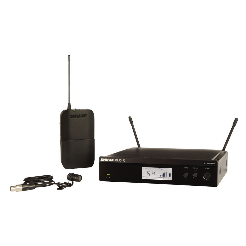 Shure UHF Wireless System: BLX14R/W85, Lavalier Microphone - We-Supply
