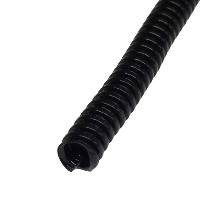 Split Loom Tubing, 1/8", Black - We-Supply
