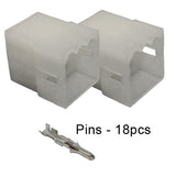 Multi-Pin Connector: 0.093" 9 Circuit Free Hanging Plugs, 2 pack
