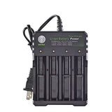 Battery Charger for 4x Lithium Rechargable Batteries