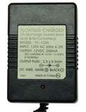 Floating Charger: 12VDC 260mA, 2.5x5.5mm