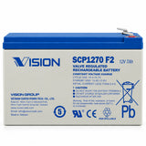 Sealed Lead Acid Battery, 12V 7AH F2