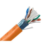 Cat6 Riser Cable, 4 pair Solid UTP, Orange