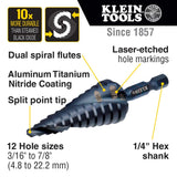 Step Bit, 1/4" Hex Shank, 3/16" - 7/8" Quick Release - We - Supply