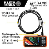 Utility Borescope, 10 foot Snake (5.5mm) - We - Supply