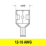 #12-10AWG Uninsulated .375" Female Quick Connect, 10 pack - We-Supply