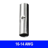 #16-14AWG Uninsulated Butt Connector, 100 pack - We-Supply