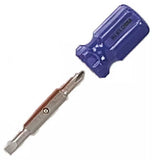 2 in 1 Stubby Screwdriver, Blue or Orange Handle