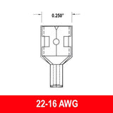 #22-16AWG Uninsulated .250