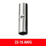 #22-16AWG Uninsulated Butt Connector, 10 pack