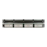 24 Port Cat 5E Patch Panel, 19" Rackmount - We-Supply