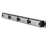 24 Port Cat 5E Patch Panel, RacK Mount - We-Supply