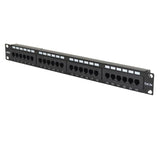 24 Port Cat 5E Patch Panel, RacK Mount - We-Supply