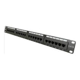 24 Port Cat 6 Patch Panel, 19" Rackmount - We-Supply