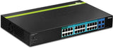 24 Port POE Web Smart Gigabit Switch + 4 Uplink