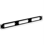 3-Panel Fiber Optic Blank Patch Panel, 1U Rack Mount - We-Supply