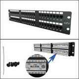 48 Port Cat 6 Patch Panel, 19" Rackmount - We-Supply