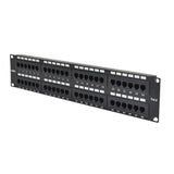 48 Port Cat 6 Patch Panel, Rack Mount