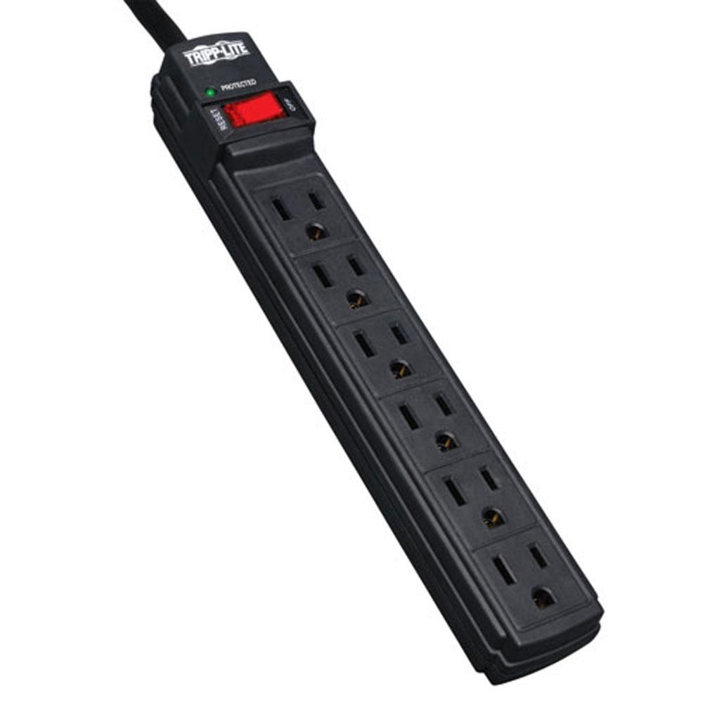 6 Outlet Strip Surge Suppressor, 6' Cord - We-Supply