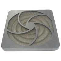80mm Finger Guard Fan Grill, Plastic with Filter - We-Supply