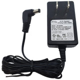 AC Adapter: 9VDC 600mA, 2.1x5.5mm (-)