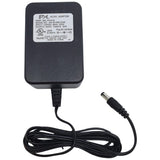 AC Adaptor: 9VDC 1A, 2.1x5.5mm (-)