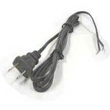 AC Black Cord #18AWG 2 Conductor, 9 ft - We-Supply