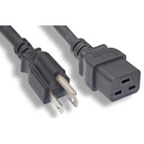 IEC C19 to NEMA 5-15P AC Power Cord, 6 ft