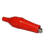 Alligator Clip, Large, Red Insulator, Bulk - We-Supply