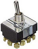 Bat Handle Toggle Switch On/Off/On 3PDT 17A-125V Screw Lug - We-Supply