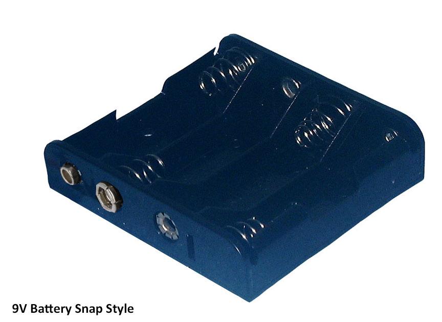 Battery Holder, (4) AA Cells with Snap Type - We-Supply