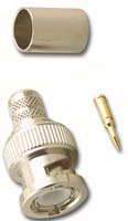 BNC Male Crimp Type RG6 Machined 3 pc set 75 Ohm - We-Supply
