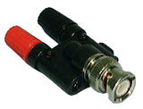 BNC Male to Dual Binding Post Adaptor