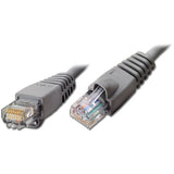 Ethernet Cat5e Patch Cord, Gray, 100ft