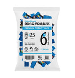 CAT6 Data Grade Keystone Jack, Blue, 25 pack - We-Supply