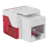 CAT6 RJ45 Keystone Jack for EZ® Style, White, 25 pack - We-Supply