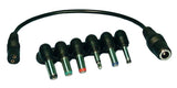 Coaxial Power Adaptor: 2.1x5.5mm to 2 Pin Universal Plug - We-Supply