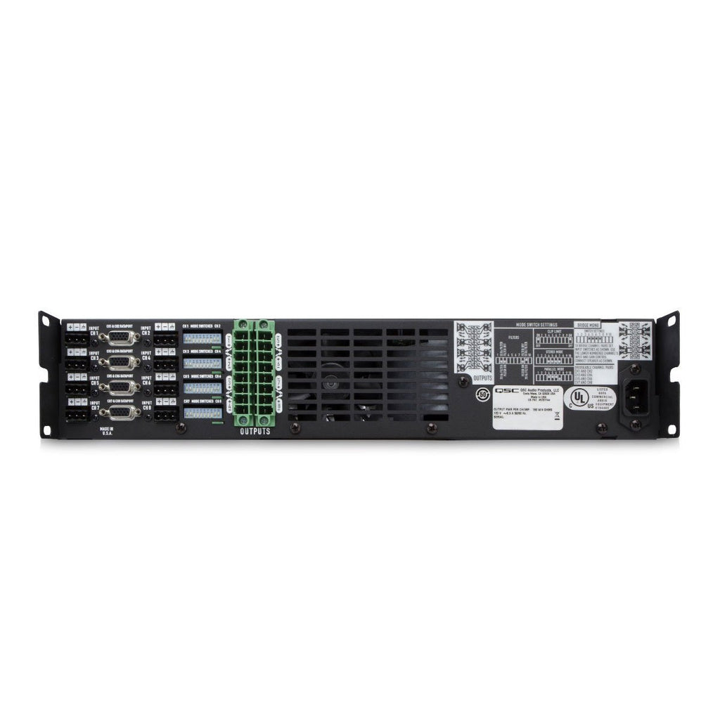 Commercial Rack Mount 8-Channel 70V Power Amplifier – Willy's Electronics