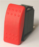 Contura II Rocker Switch SPST  On - Off (Red)