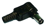 DC Plug, 2.1MM x 5.5MM Right Angle, Inline, Plastic Housing