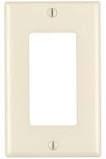 Decora Wall Plate, 1-Gang, Light Almond - We-Supply