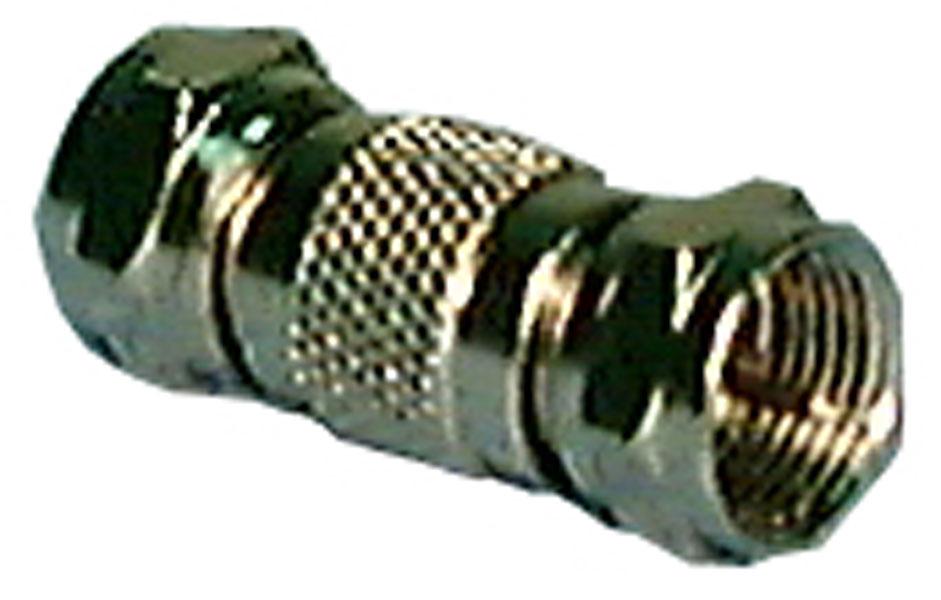 F Type Male to Male adaptor, 1 pack - We-Supply